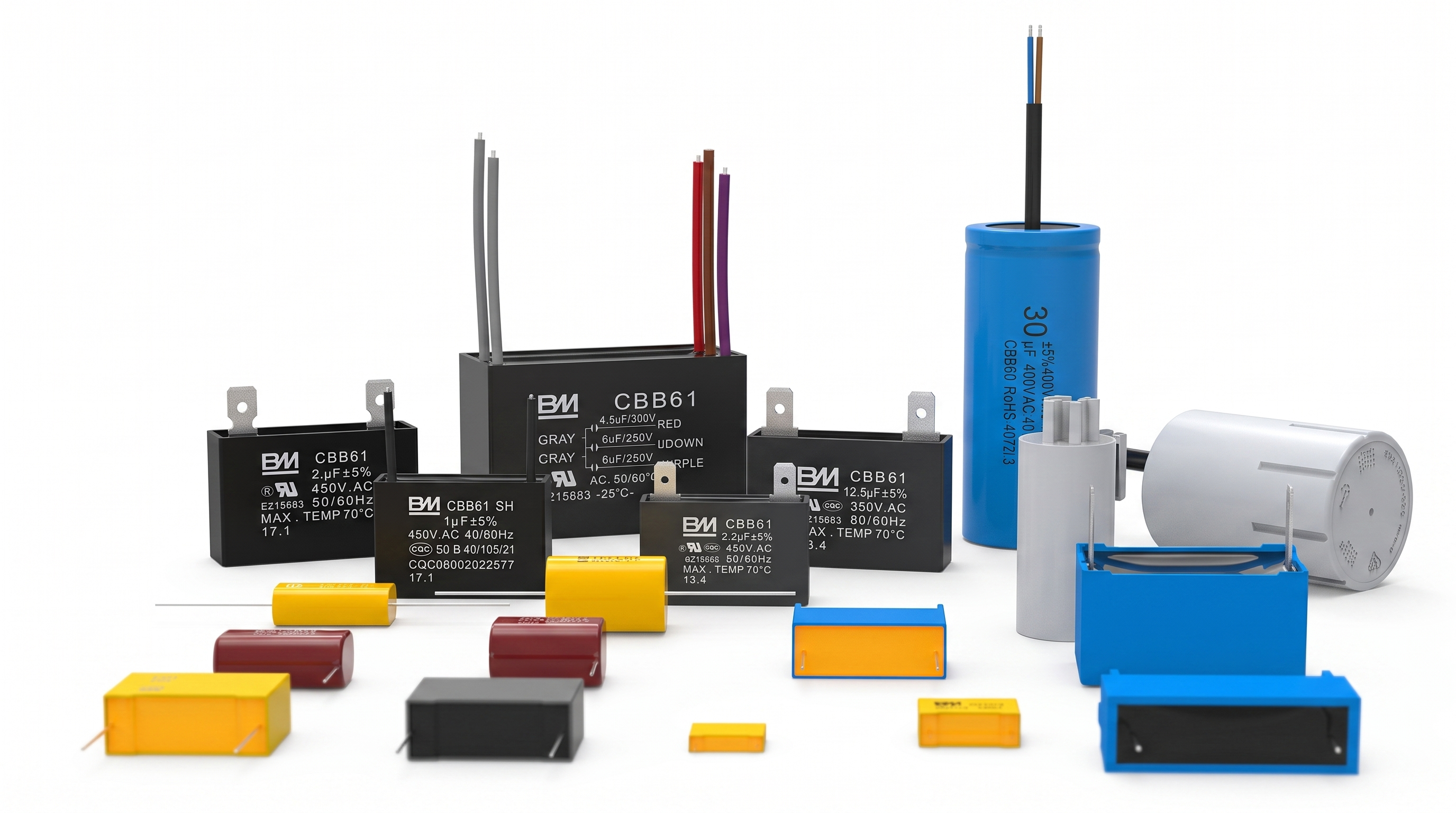 AC Motor Running&Starting Capacitors CBB61 series